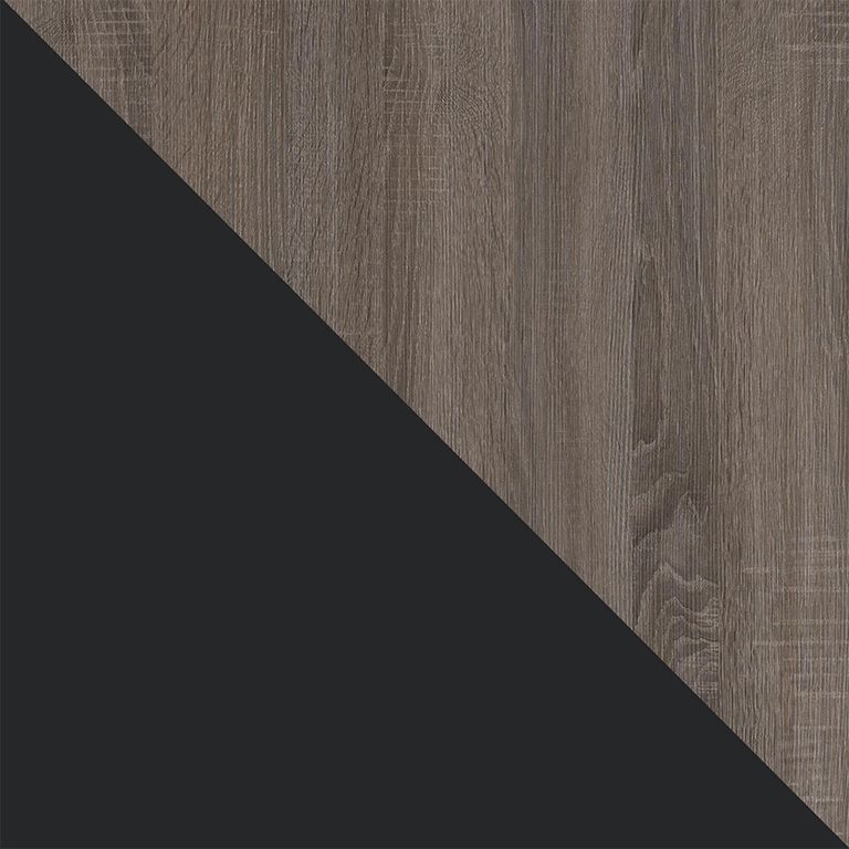 Carver End Table - Weathered Oak & Black - 5046196PCOMUK