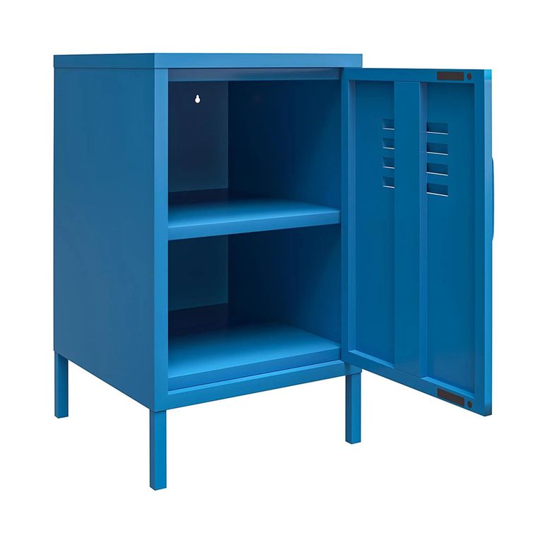 Novogratz Cache Locker End Table - Blue - 2354810COMNUK