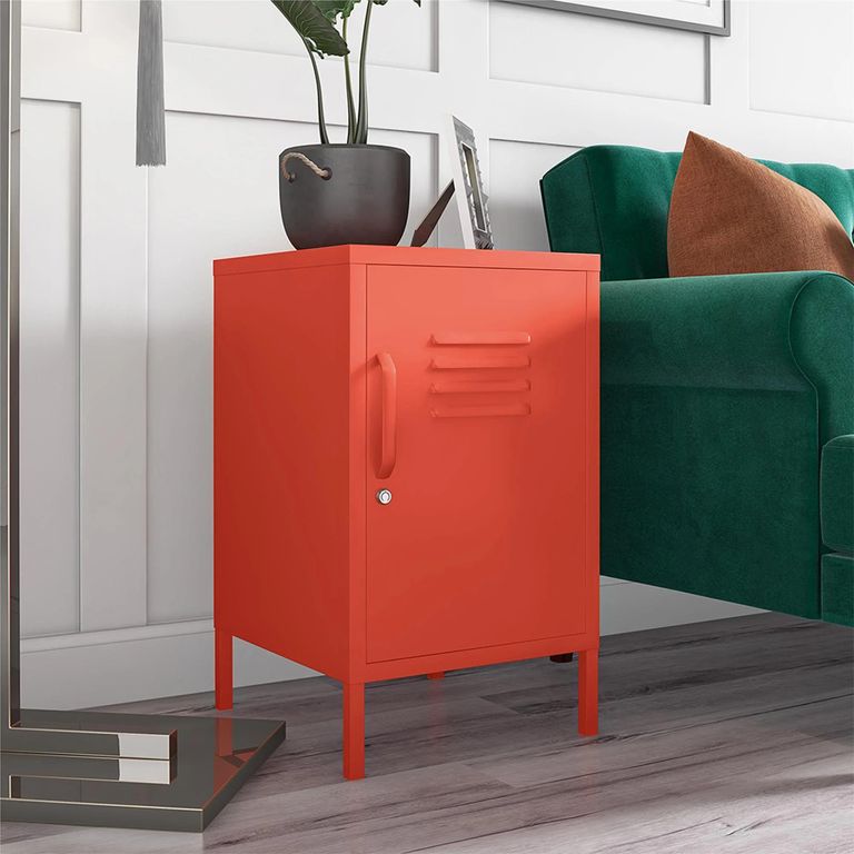 Novogratz Cache Locker End Table - Orange - 2354813COMNUK