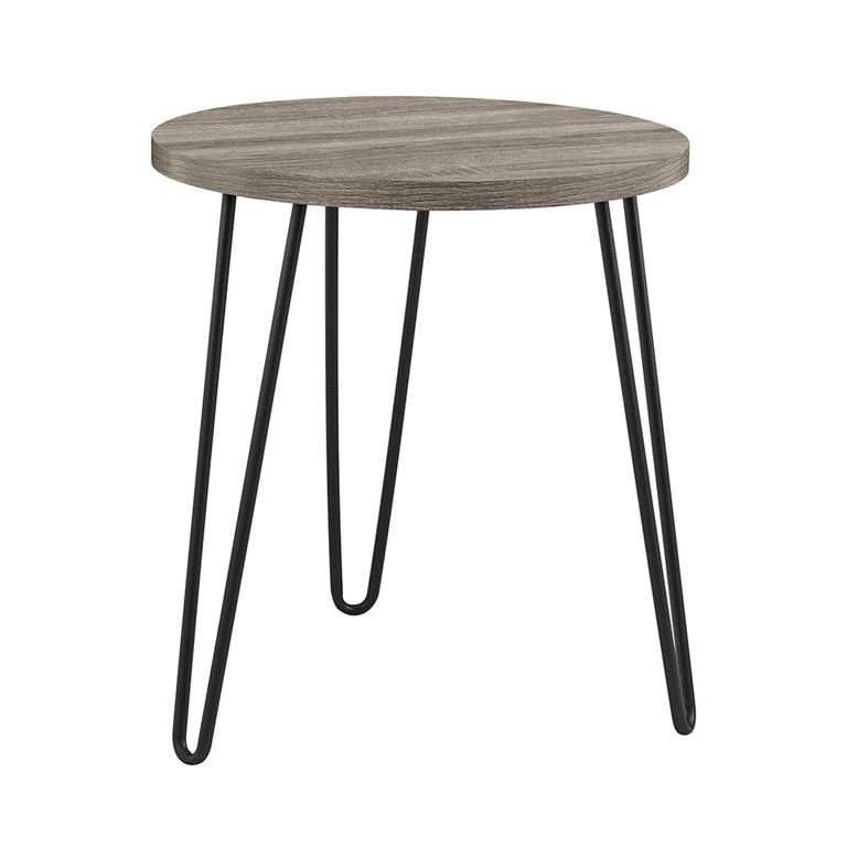 Owen Round End Table - Grey Oak - 3613307COMUK