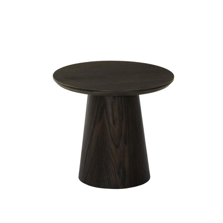 Novero Side Table - Round - Espresso Oak
