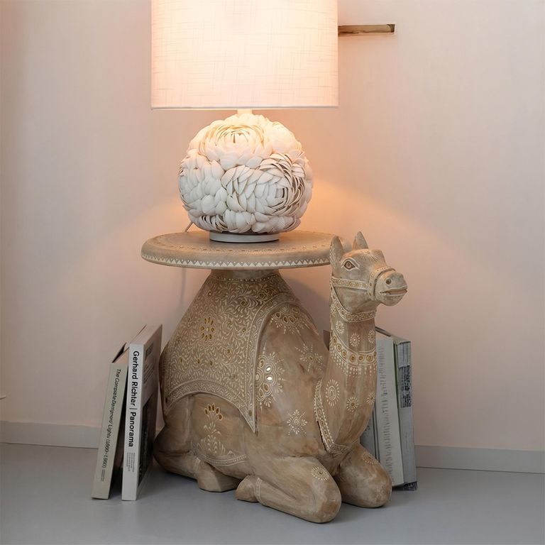 Camel Accent Table - Natural - Mango Wood