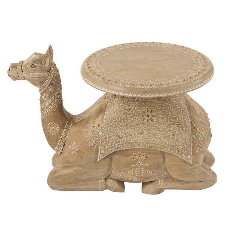 Camel Accent Table - Natural - Mango Wood