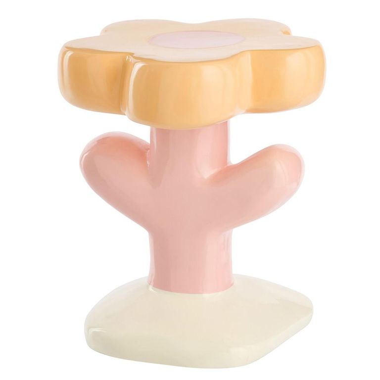 Ella Flower Accent Table - Multi Coloured - Fibreglass