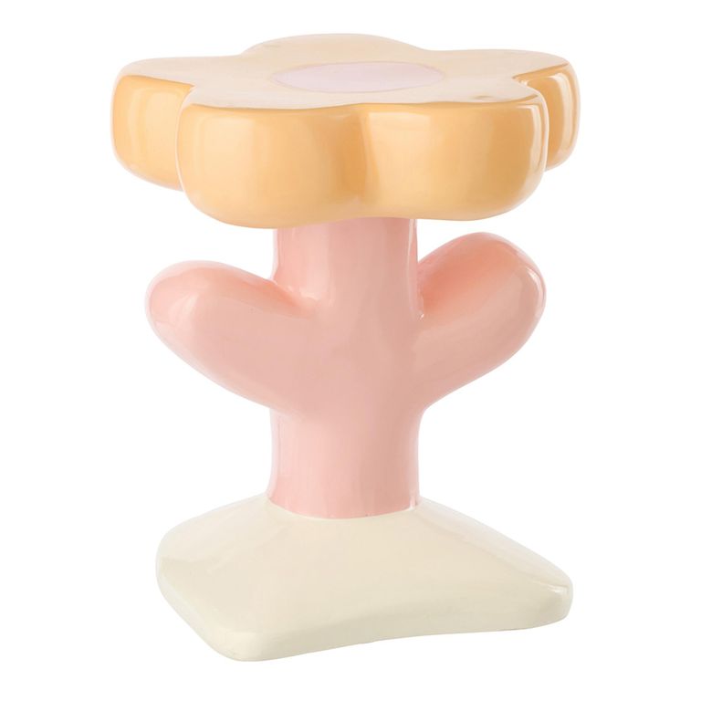 Ella Flower Accent Table - Multi Coloured - Fibreglass