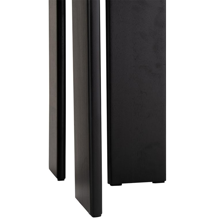 Mathilde Side Table - Round - Black - Marble