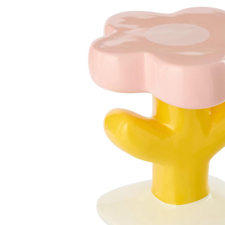 Mia Flower Accent Table - Multi Coloured - Fibreglass