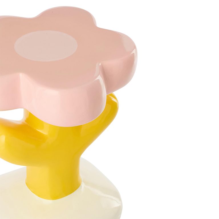 Mia Flower Accent Table - Multi Coloured - Fibreglass