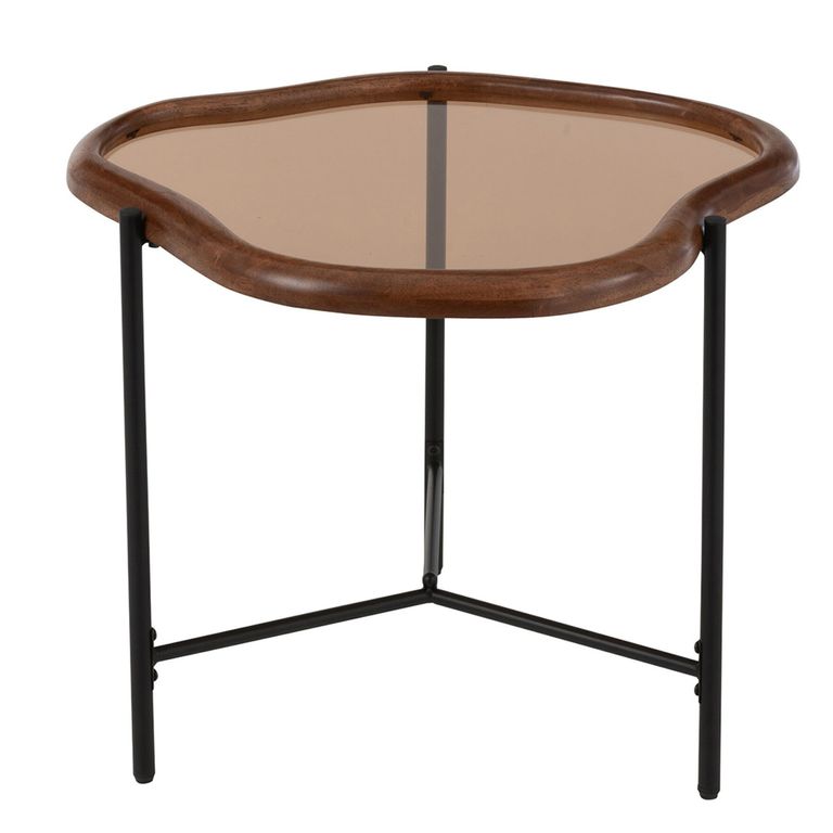 Zir Side Table - Abstract - Large - Multi Colored - Mirrored and Metal