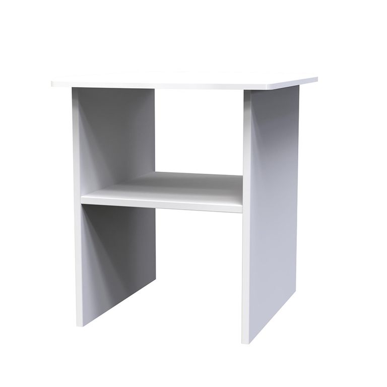 Camden Lamp Table - White Gloss