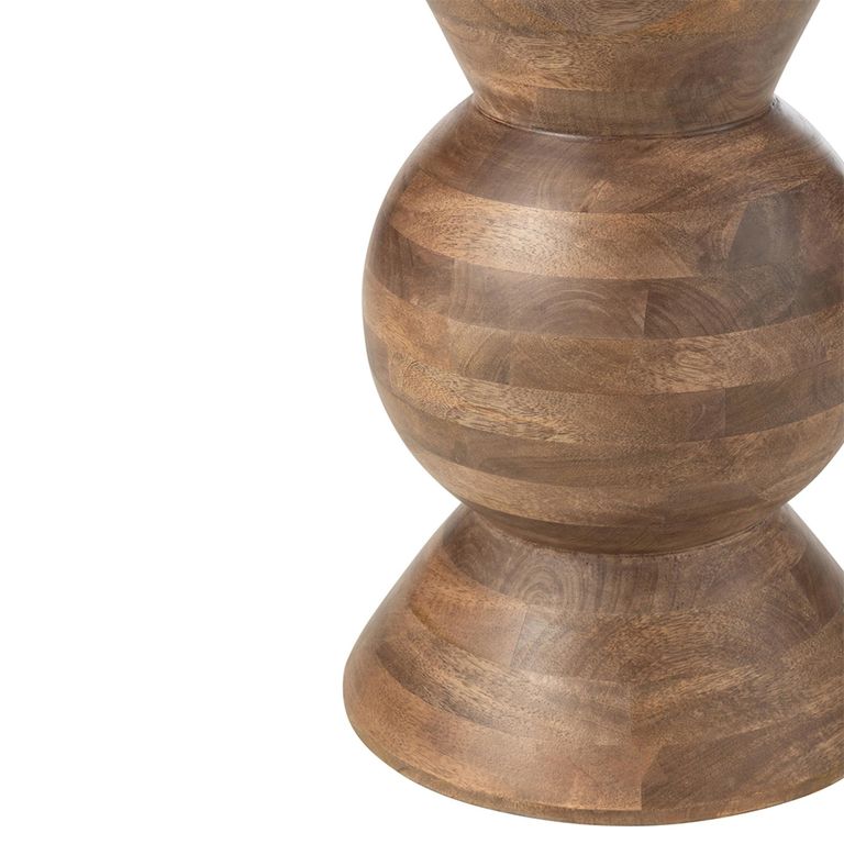 Candy Accent Table - Round - Brown - Mango Wood
