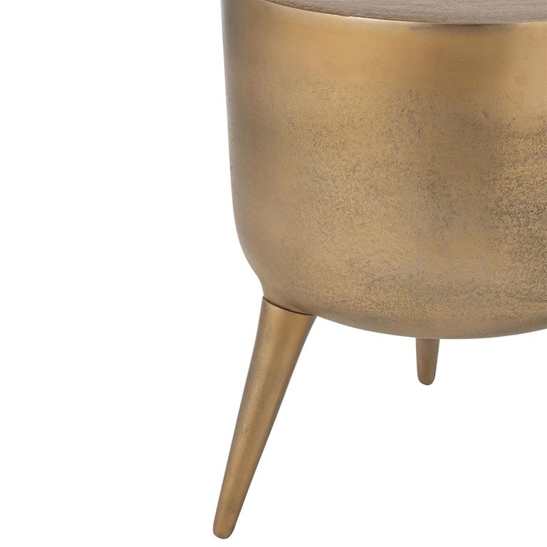 Fone Accent Table - Round - Gold - Aluminium