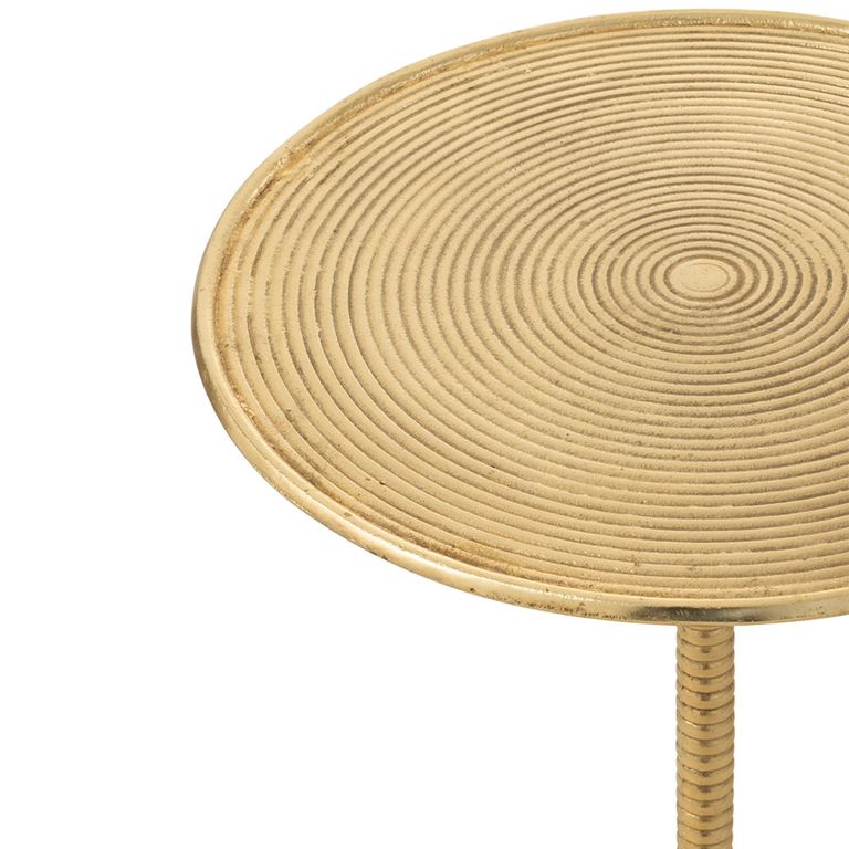 Lera Accent Table - Round - Gold - Aluminium
