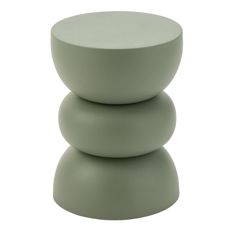 Lise Accent Table - Round - Green - Metal