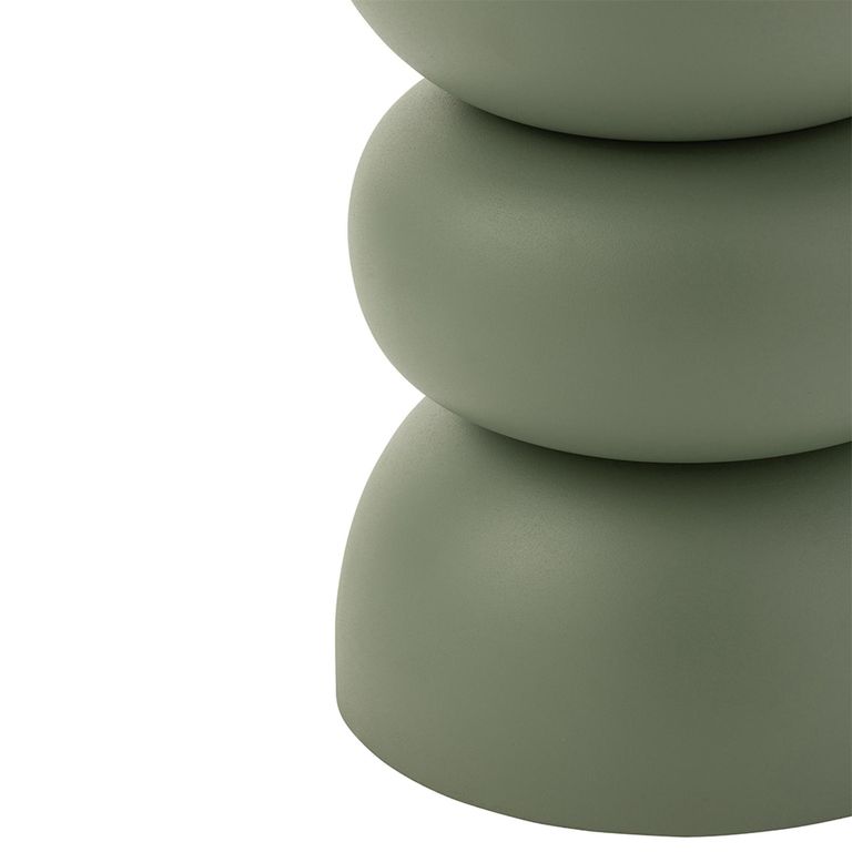 Lise Accent Table - Round - Green - Metal