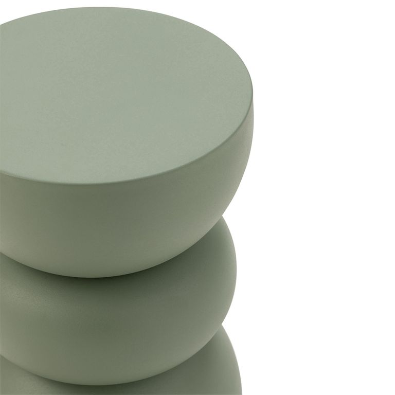Lise Accent Table - Round - Green - Metal