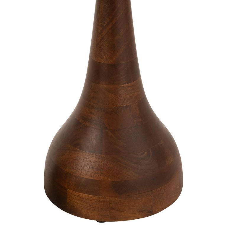Paro Side Table - Round - 2 Tier - Brown and Black - Mango Wood