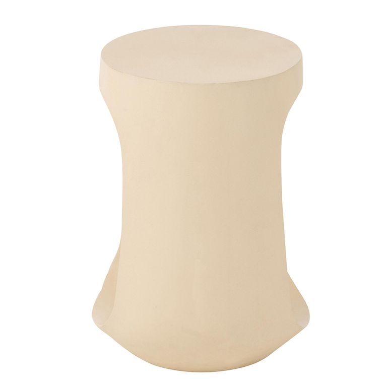 Pod Side Table - Round - Beige - Mango Wood