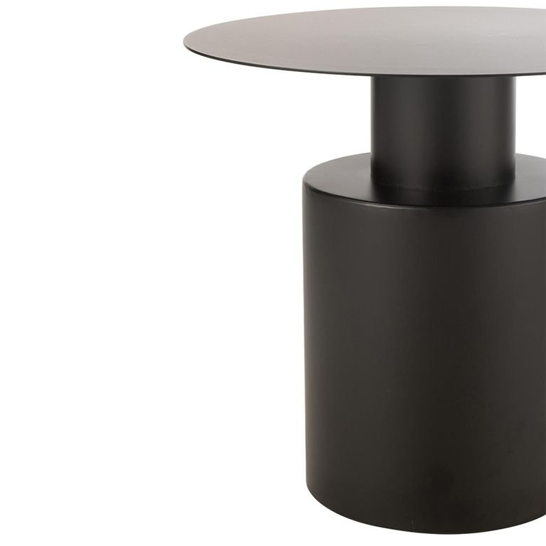 Side Table - Round - Black - Metal