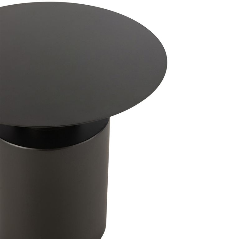 Side Table - Round - Black - Metal