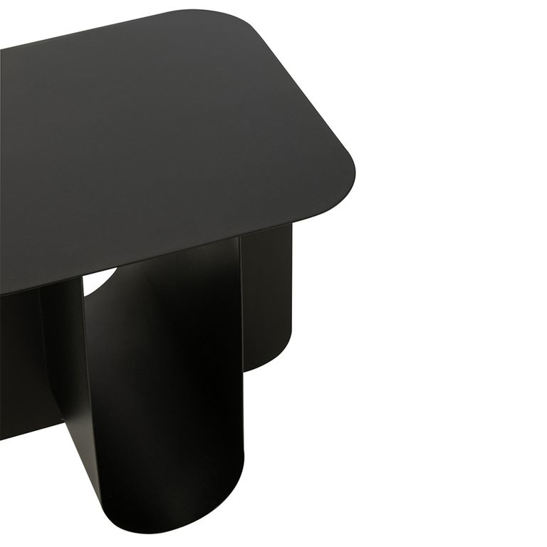 Side Table - Square - Black - Metal