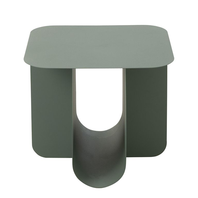 Side Table - Square - Green - Metal