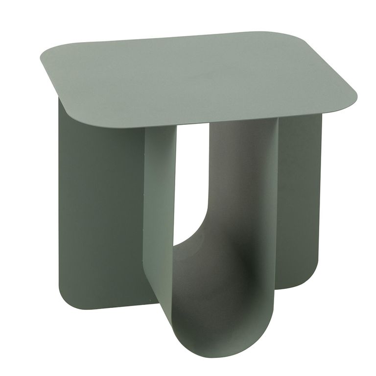 Side Table - Square - Green - Metal