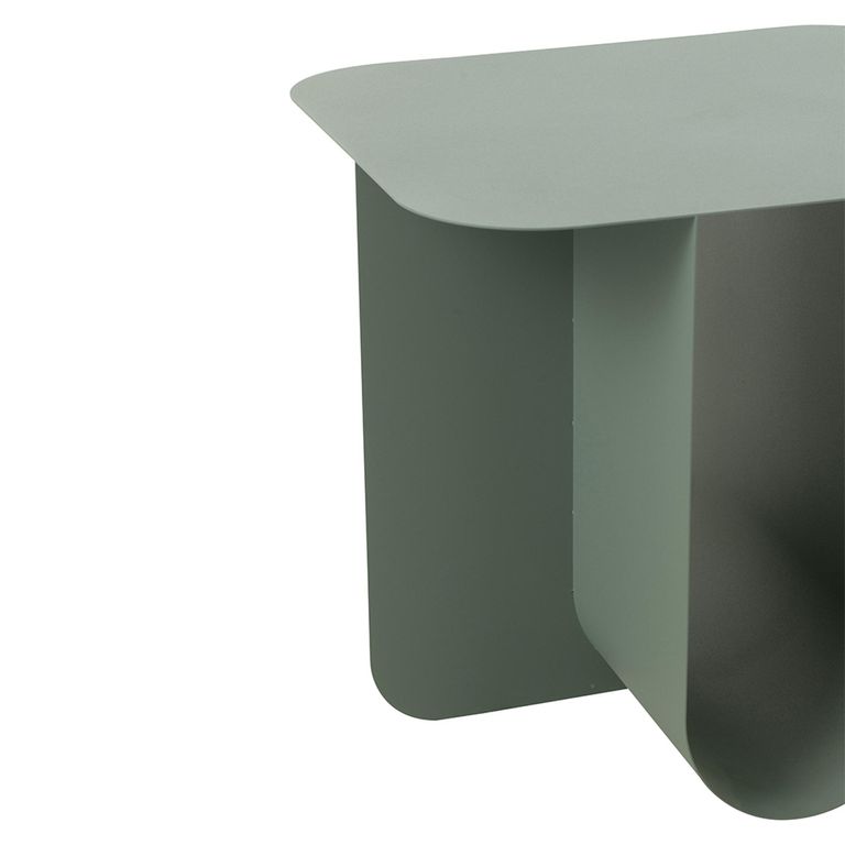 Side Table - Square - Green - Metal