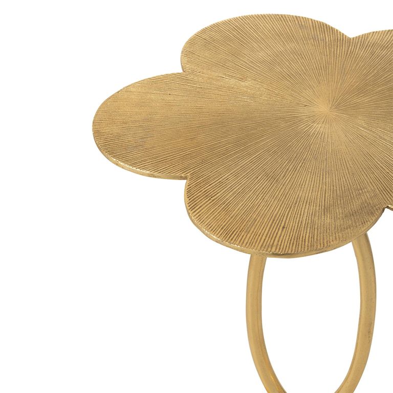 Tiana Accent Table - Gold - Aluminium