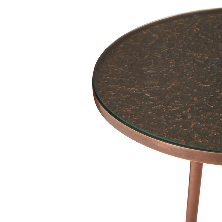 Akola Side Table - Copper - Round
