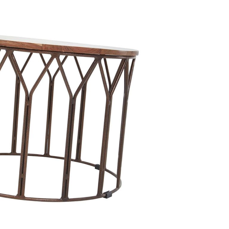 Boho Side Table - Large Round - Mango Wood