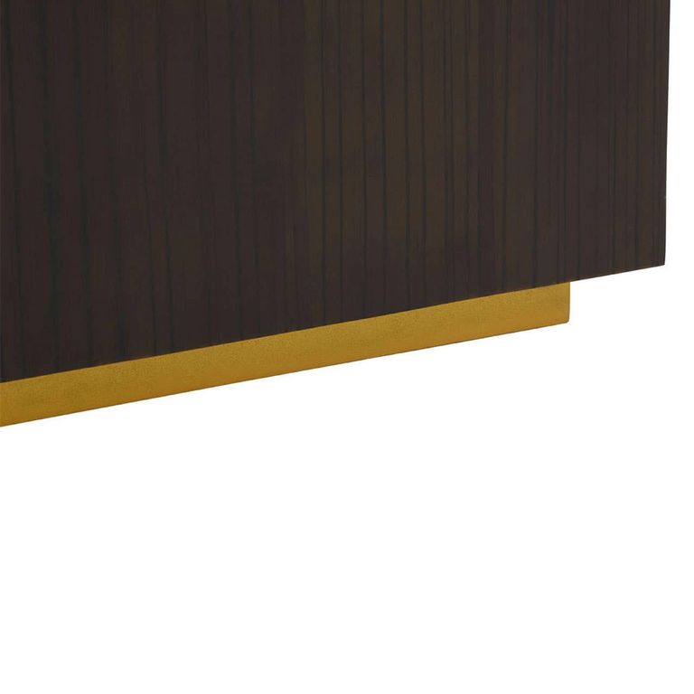 Gabelle Side Table - Square - Dark Bamboo Wood - Sunburst