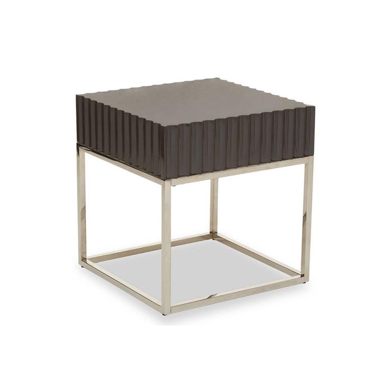 Genoa Side Table - Square - Grey
