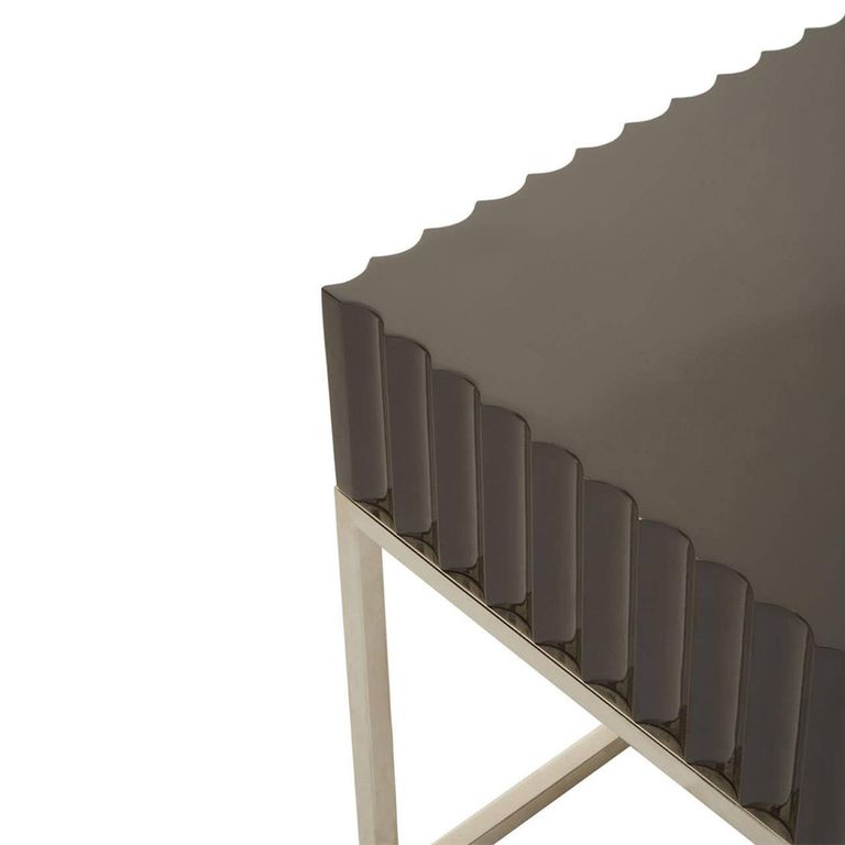 Genoa Side Table - Square - Grey
