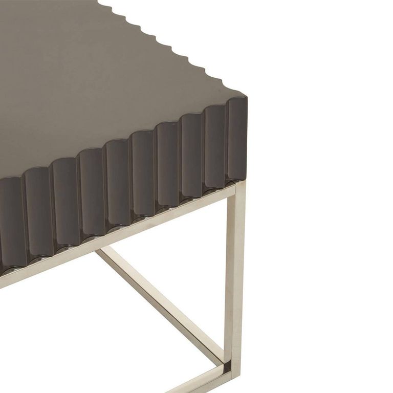 Genoa Side Table - Square - Grey