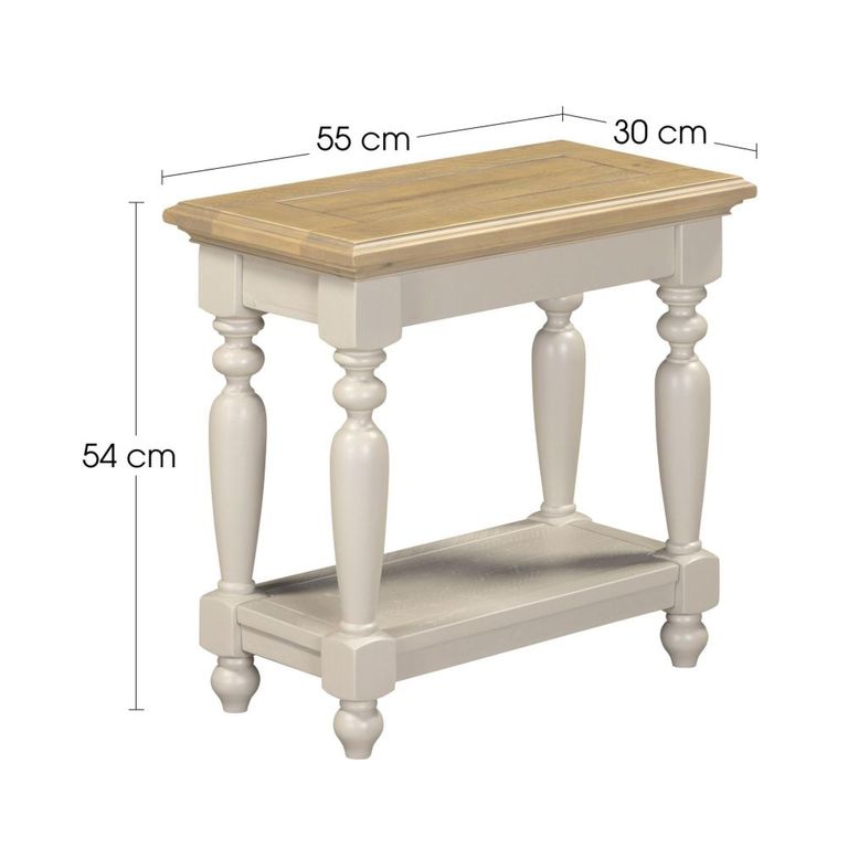 Chateau Telephone Table - Grey Painted - Pine