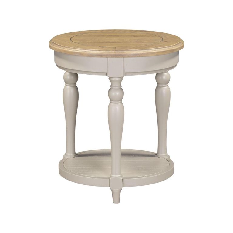 Chateau Side Table - Round - Grey Painted - Pine