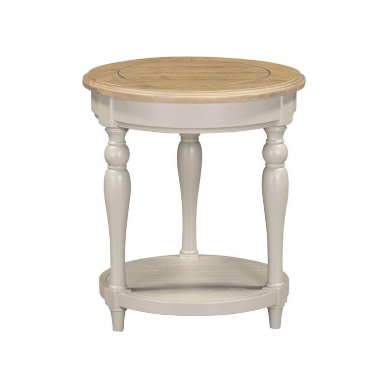 Chateau Side Table - Round - Grey Painted - Pine