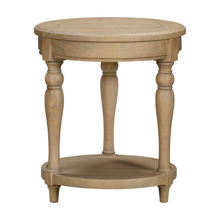 Chateau Side Table - Round - Natural - Rustic Pine