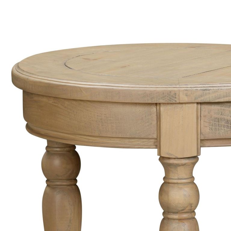 Chateau Side Table - Round - Natural - Rustic Pine