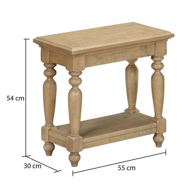 Chateau Telephone Table - Natural - Rustic Pine