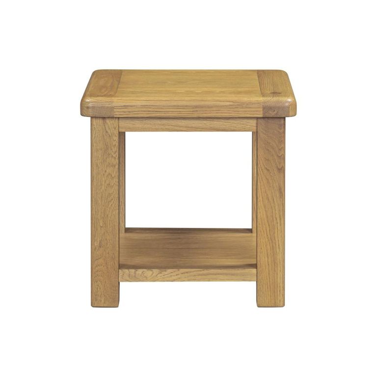 Dorchester Lamp Table - Square - Rustic Oak