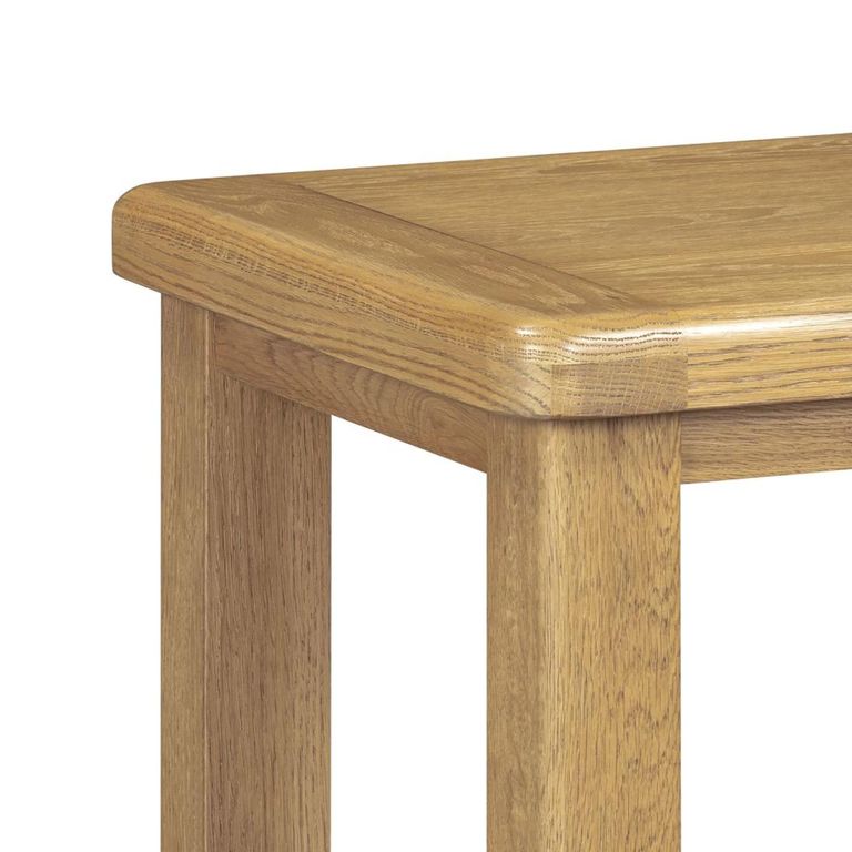 Dorchester Lamp Table - Square - Rustic Oak