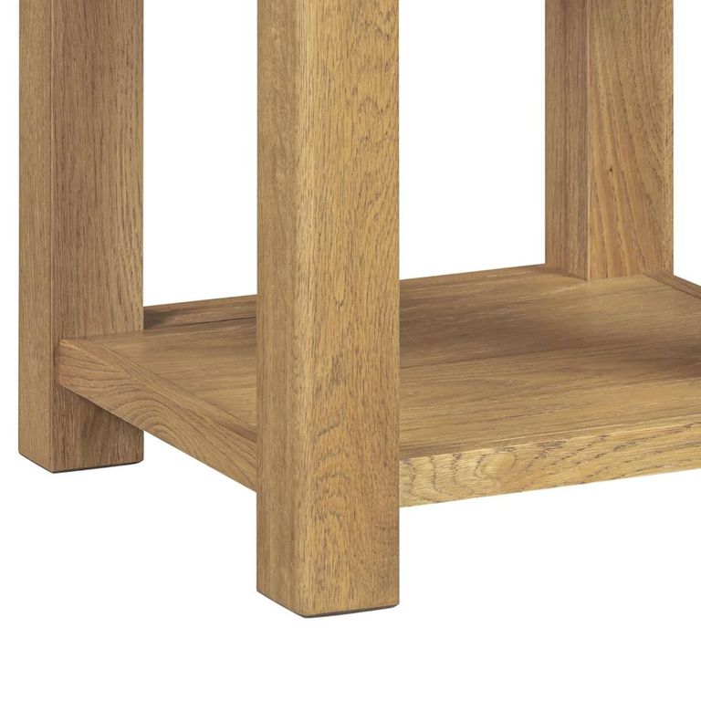 Dorchester Lamp Table - Square - Rustic Oak