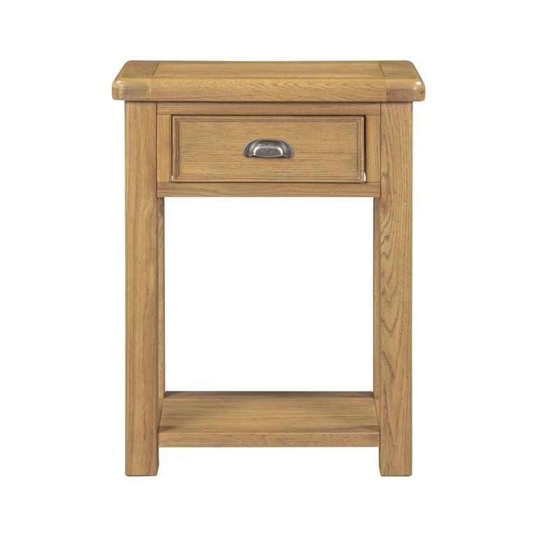 Dorchester Telephone Table - 1 Drawer - Rustic Oak