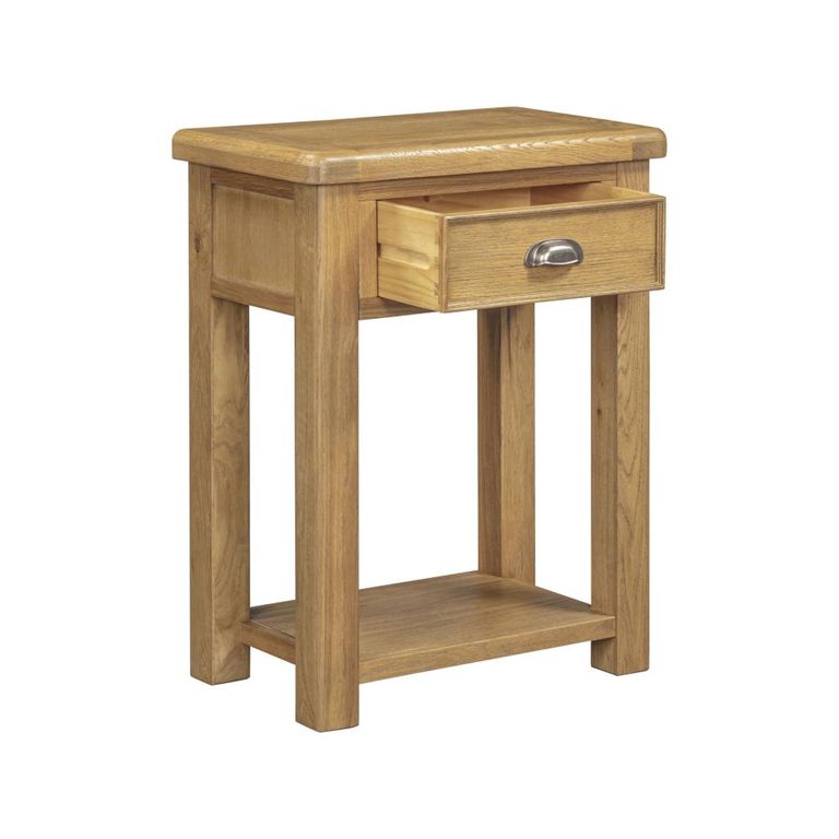 Dorchester Telephone Table - 1 Drawer - Rustic Oak