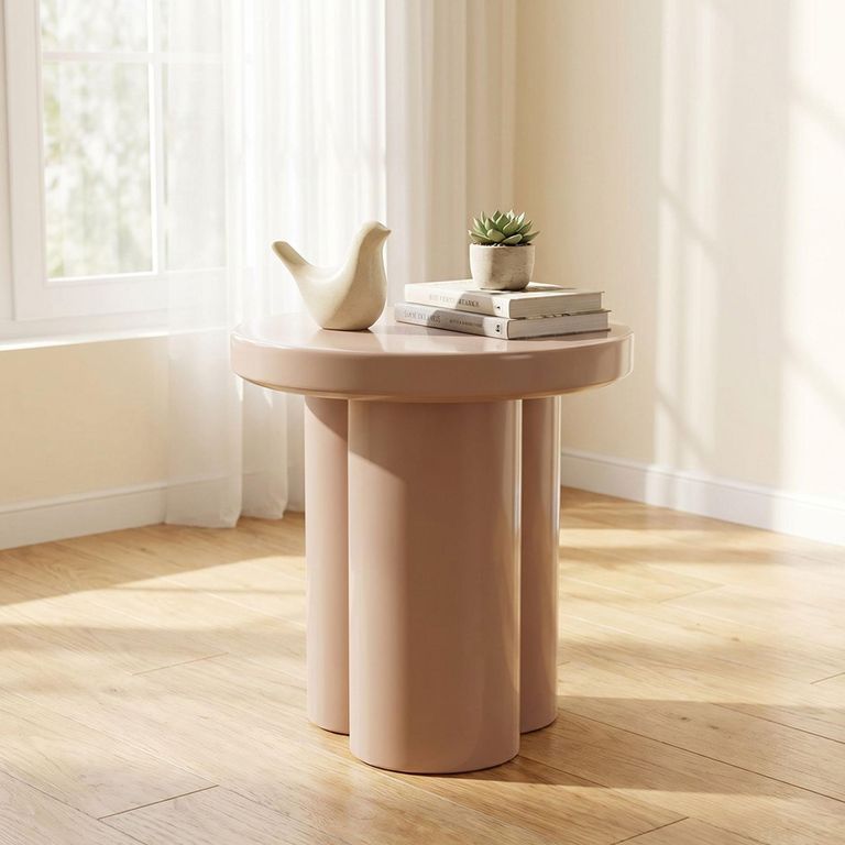 Brix Noa Side Table - Round - Vintage Pink - Metal