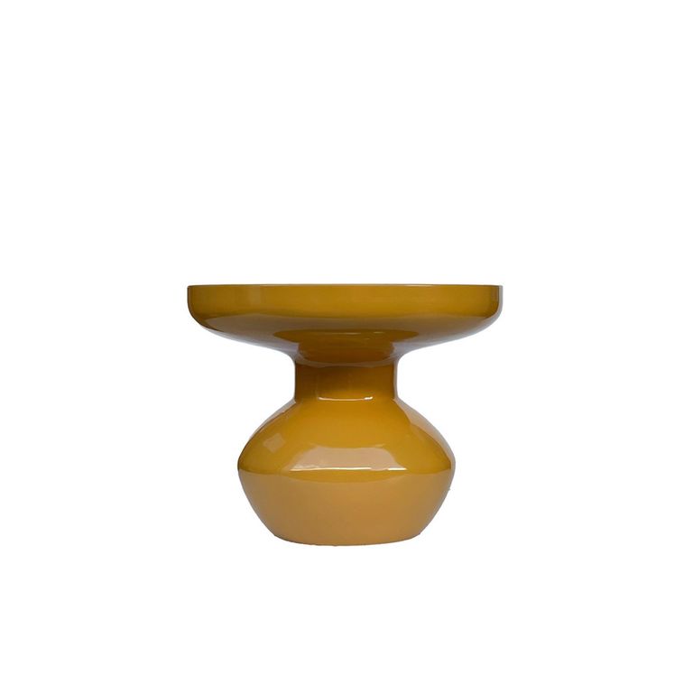 Brix Lou Side Table - Round - Mustard - Metal
