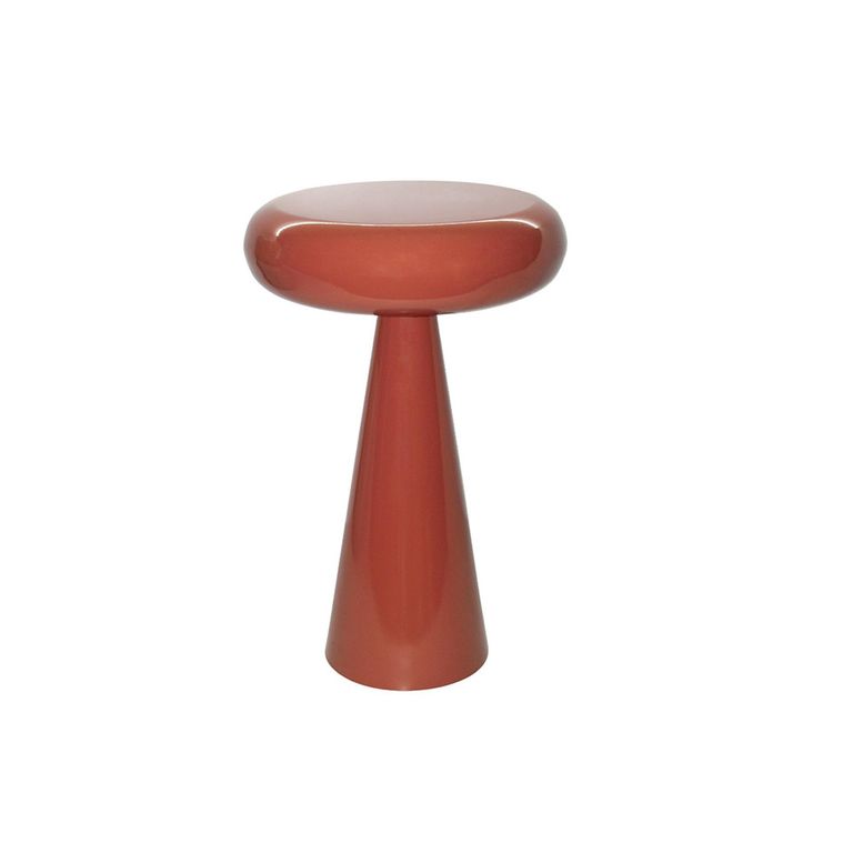 Brix Sam Side Table - Round - Amber - Metal