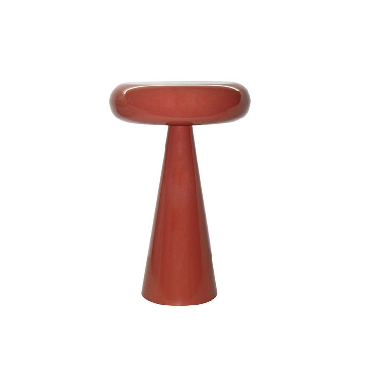 Brix Sam Side Table - Round - Amber - Metal